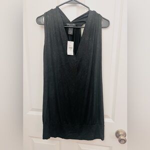 Lane Bryant Sparkly Black Sleeveless Top